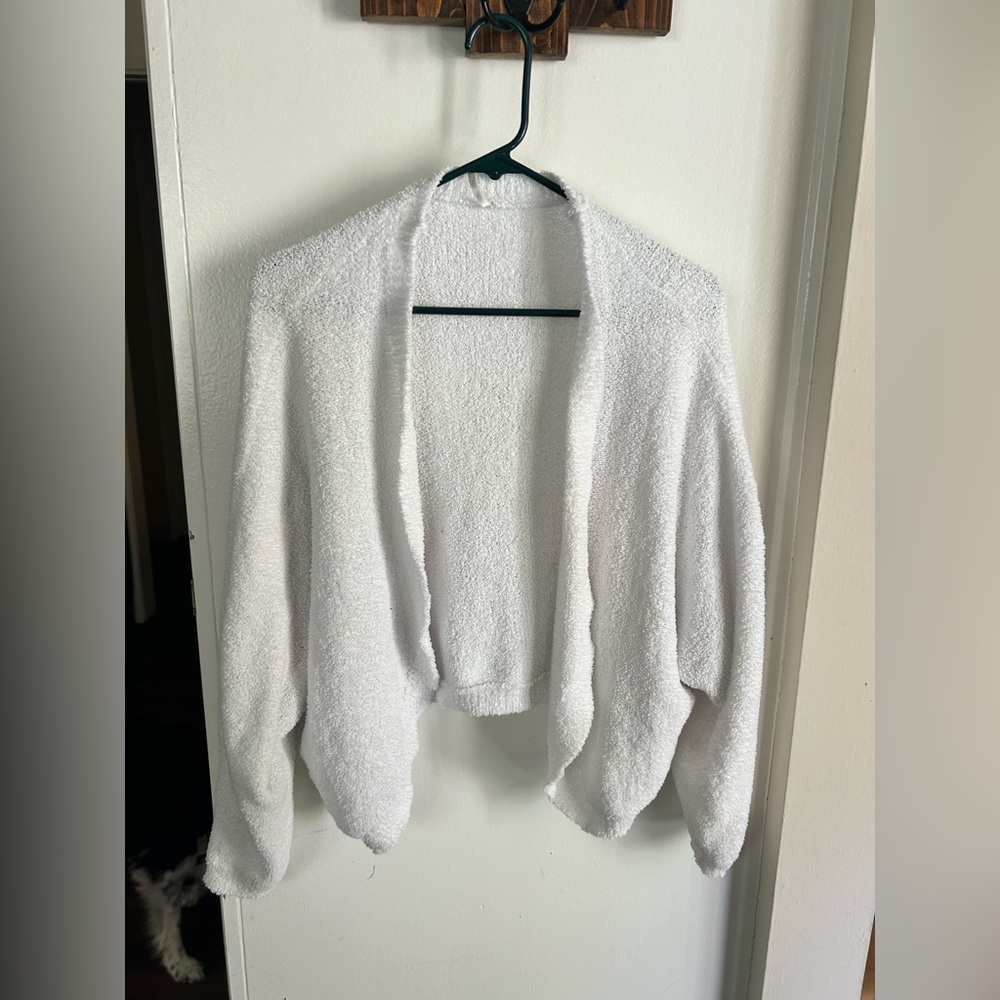 Hello Nite White Shrug Sweater, xsm